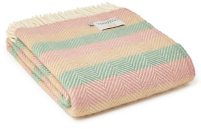 Plaid Summer Breeze Stripe - 150x183 - Nieuw Wol - Tweedmill UK