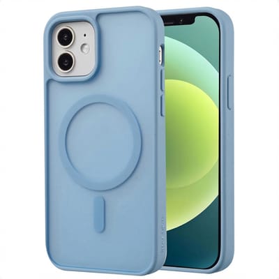 imoshion Hoesje - Geschikt voor iPhone 12 Pro / 12 - Color Guard Backcover geschikt voor MagSafe - Lichtblauw