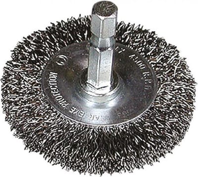 HiKOKI 751320 Rondborstel met gegolfd draad - 75mm - 1/4" zeskant - 0.3mm