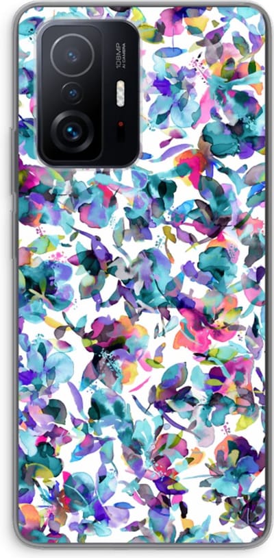 Case Company® - Hoesje geschikt voor Xiaomi 11T Pro hoesje - Hibiscus Flowers - Soft Cover Telefoonhoesje - Bescherming aan alle Kanten en Schermrand