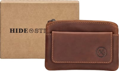 Hide & Stitches Japura Sleuteletui Dames - Sleuteltas voor Dames - Portemonnee van 100% Leder - Cognac