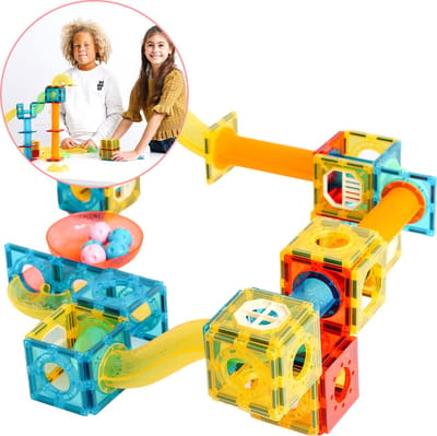 Sophie's Planet Magnetic Tiles - Knikkerbaan - Montessori speelgoed - 100 stuks