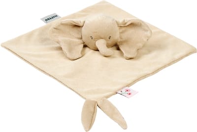 Nattou FanFan Baby Knuffeldoekje - 27 x 27 cm - Doudou Olifant - Baby Cadeau - Zand