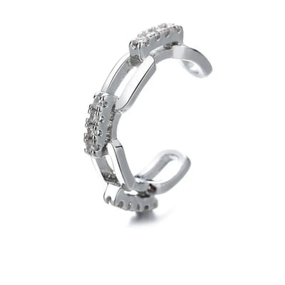 Ear cuff | zilver gekleurd