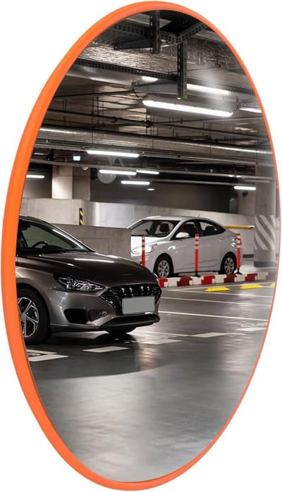 45 cm Veiligheidsbolle Spiegel voor Binnen | Ronde Groothoek Blindspot Spiegel voor Magazijnen, Winkels en Parkeerplaatsen
