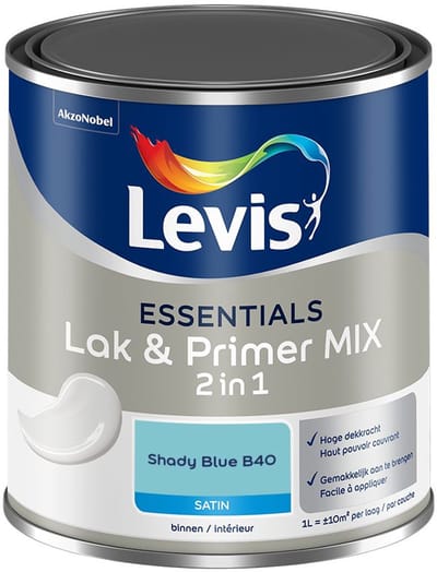 Levis - Essentials Lak & Primer Mix - Shady Blue B40 - Mengverf - 1 L