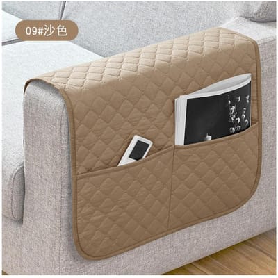 1 STK Bankleuninghoezen met Zakken Waterafstotende Bankleuning Slipcover Leunstoel Hangende Opbergtas voor Afstandsbediening Mobiele Telefoon 1PC 50x110 cm