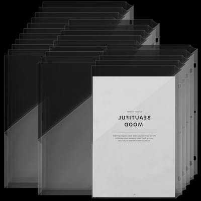 Ringbandzakken - Documentmappen - Documenten organiseren - 3-gaats perforatie - 50 stuks A4 - Doorzichtig