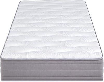 Binnenveringsmatras - 90x200 cm - Hardheid H3 - Ergonomisch - Wit - Opgerolde Matras