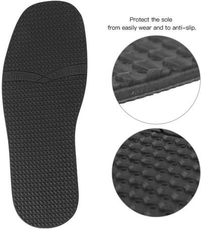 Dailygoods- Schoenen Zool Slijtvaste Rubber 3mm Dikte - Anti-slip - Verhoogde Korrel - Schoenzolen Dames/Heren - Bescherming - Duurzaam