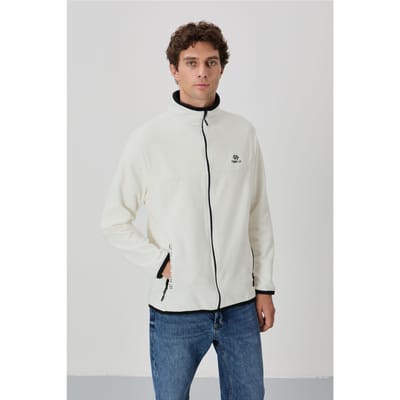 Heren Pluche Rits-voor Sweatshirt
