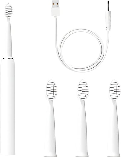 Elektrische Tandenborstel - Kindertandenborstel - Dagelijkse Mondhygiëne - 3 Poetsstanden - 24 cm - Wit
