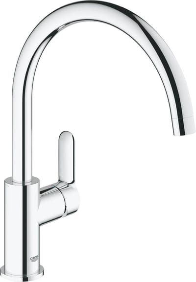 GROHE Bau Edge Keukenmengkraan - Hoge uitloop - Chroom