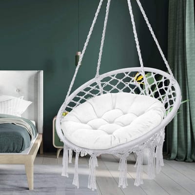 Comfortabel Hangstoelkussen voor Draaistoelen en Hangschommels - Ø 90 cm