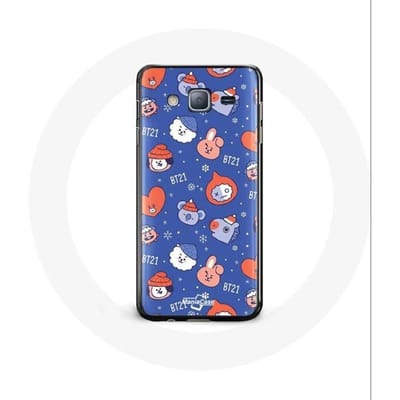 Coque pour Samsung Galaxy J3 2016 BTS Bangtan Sonyeondan BT21 Noël 2023