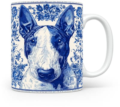 Mok Bull terrier Beker voor koffie of tas voor thee, cadeau voor dierenliefhebbers, moeder, vader, collega, vriend, vriendin, kantoor, opa, oma, hond, kerst, sinterklaas, verjaardag