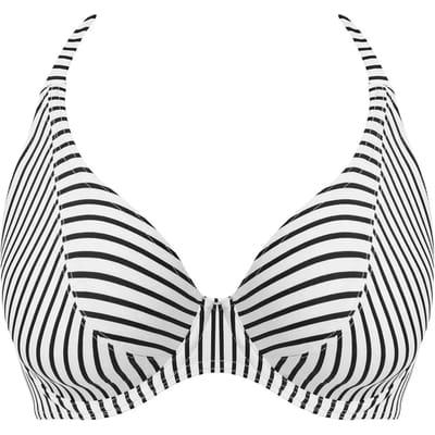 Freya JEWEL COVE UW HALTER BIKINI TOP Dames Bikinitopje - Stripe Black - Maat 70E (EU)