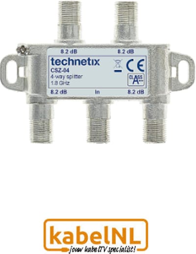 Technetix 4 weg MoCA splitter (Internet over Coax)