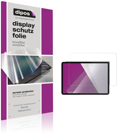 dipos – 2x Beschermfolie geschikt voor RebotAi RebotAi AF12 | Krasbestendige & heldere Screenprotector Ultra-Thin