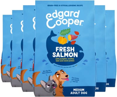 Edgard & Cooper Hondenvoer Droog Zalm Medium - 6 x 1 kg - Voordeelverpakking