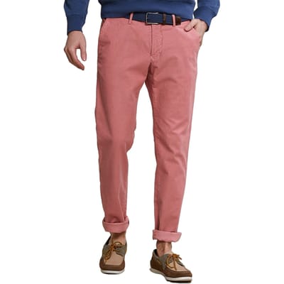 River Woods Slim Fit Basic Chino Pants Stretch Mahogany Size: 40 | Chinos Outlet | Heren |