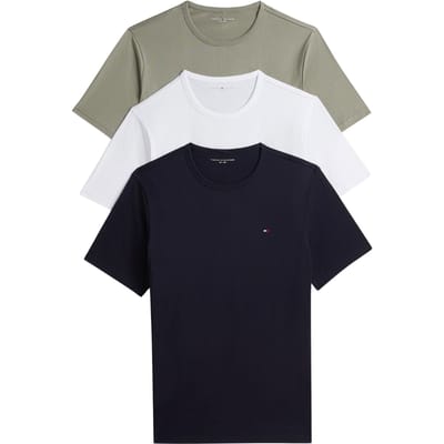 Regular fit t-shirt van puur katoen in set van 3