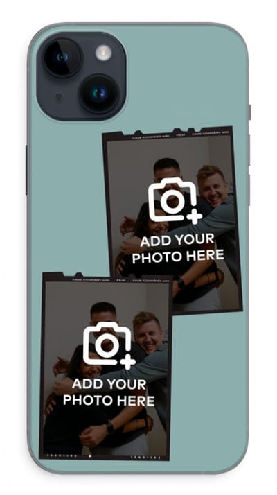 Gepersonaliseerd - Case Company® - Hoesje geschikt voor iPhone 14 Plus hoesje - Polaroid Zwart - Soft Cover Telefoonhoesje - Bescherming aan alle Kanten en Schermrand