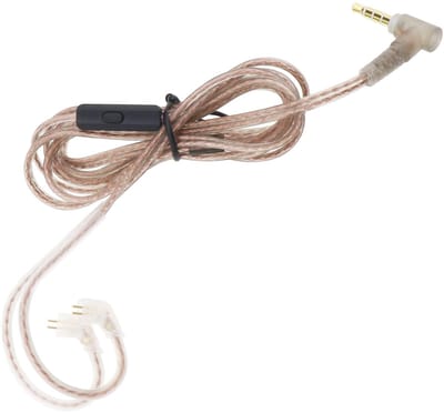 Dailygoods - Vervangingskabel Oordopjes - Met Microfoon - Lichtgewicht - 3.5mm Kabel - Geschikt voor KZ Hoofdtelefoons - 125cm Lengte