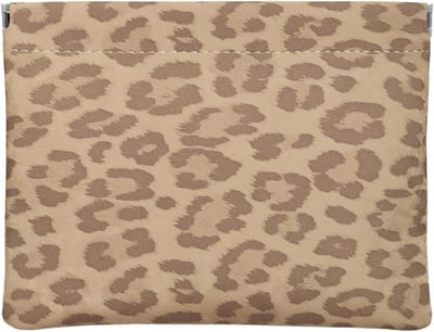 Leopard leren make-up pouch set voor vrouwen, kleine waterdichte make-up tas, toilettas en cosmetica organizer voor reizen en dagelijks gebruik
