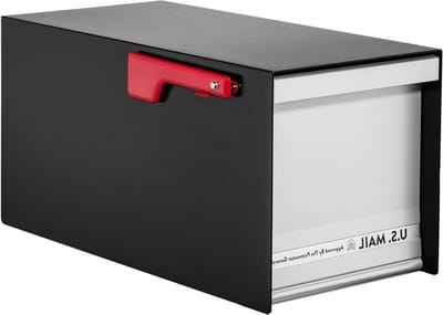 Brievenbus - Postbus Pakketbrievenbus - Buitenpost Opslag - Grote Capaciteit - 1506 Kubieke Inch - Zwart