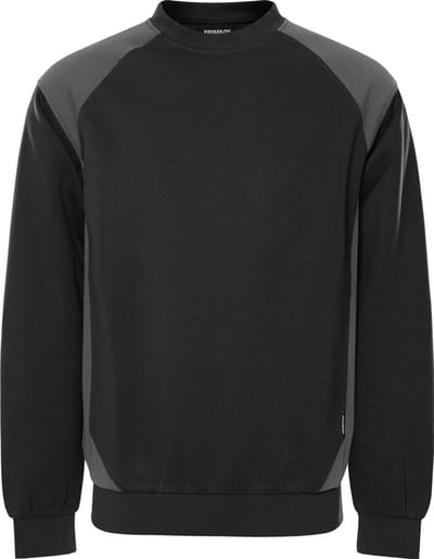Fristads Sweater 7148 GSM - Zwart/Grijs - M