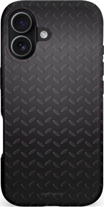 Casetastic hoesje geschikt voor Apple iPhone 17 - MagSafe - Dubbellaagse bescherming - Geometaal - Fashion Case - Zwart