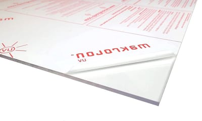 Polycarbonaat Plaat - UV Transparant - Beglazing Buiten - 10 Jaar Garantie - 151x68 cm - Kleurloos