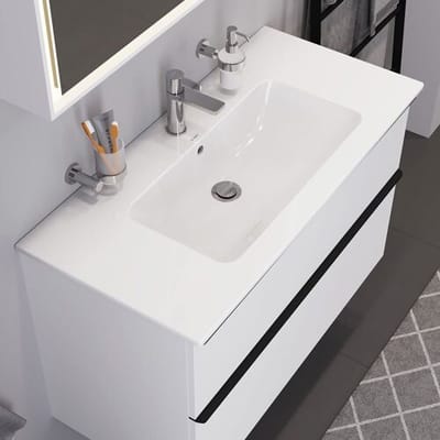 Duravit ME by Starck furniture washbasin 103 cm with 1 tap hole 2336100000
