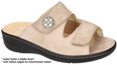 Fidelio Hallux -Dames - beige - slippers & muiltjes - maat 35