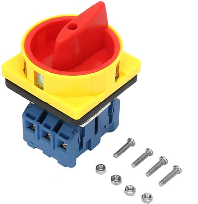 Dailygoody - Laadschakeling - Driefase 25A/32A - Met roterende nok voor optimale werking - Ventilatorschakelaar - Voor elektrische installaties -