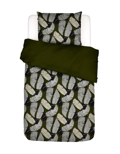 ESSENZA Serena Dekbedovertrek Groen - Eenpersoons – 140x220 cm + 1 kussensloop 60x70 cm