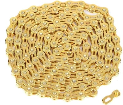 11 Versnellingen Fietsketting voor Racefiets - Lichte Holle Gouden Fietsketting voor Prestaties