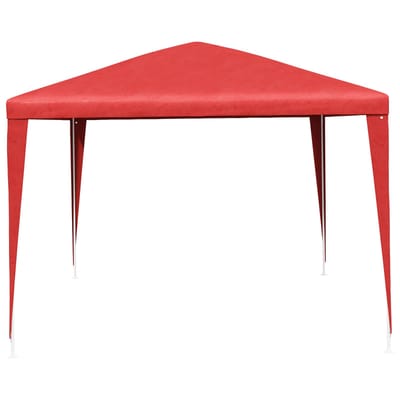 vidaXL - Partytent - 400 - x - 300 - x - 255 - cm - Rood - PE - en - staal