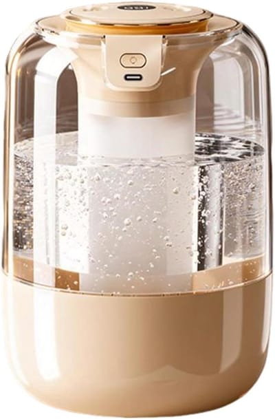 Luchtbevochtiger Dubbele Uitlaat - Vernevelaar Kamer - Optimale Vochtigheid Creëren - Stil Ultrasoon Ontwerp - 2 Liter Tank - Khaki