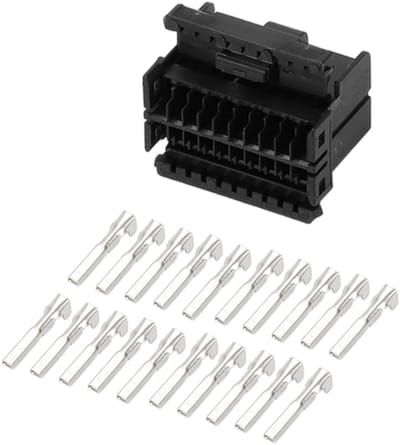 Store_8 - 20 Pin Raamluiker Montage Connector - Vrouwelijke Draht Terminal - Eenvoudig te installeren - Zwart - Voor autoreparatie - Geschikt voor ...