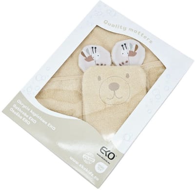 Bamboo bathrobe with washcloth EKO BEES