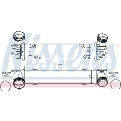 Intercooler NISSENS 96480