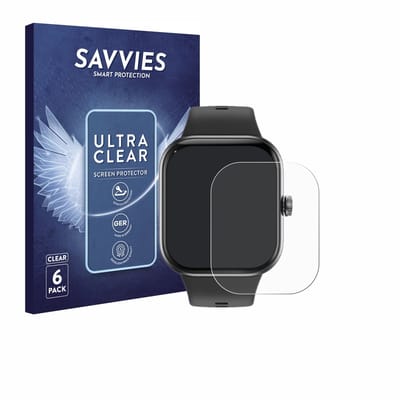 Savvies - Screenprotector voor Honor Choice InFoWear Watch 2 Pro - Folie Beschermfolie transparant 6 Stuks