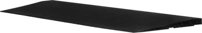 Rubber rand sportvloer 'Pure Black' - 100x25 cm - 20 mm - Zwart
