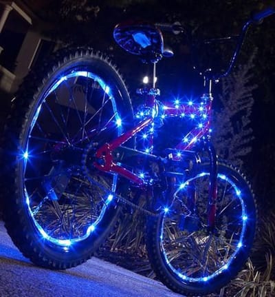 IkziLight Fietswielverlichting 2x20 LED - Blauw