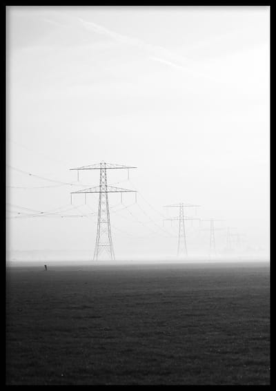 Poster Mens en Natuur - 50x70cm - Poster Natuur