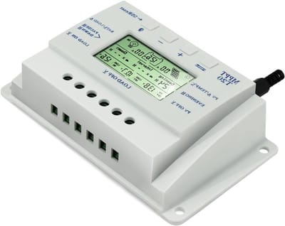 Solar Laadregelaar - Zonnepaneel Controller - Energie Beheer - LCD Display - 20 Ampère - Zwart