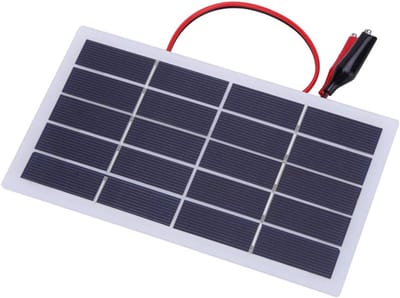 Zonnepaneel Polykristallijn Siliconen 2W 5V DIY Mini Zonnecel met Clip voor Energieprojecten