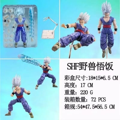 OP VOORRAAD HEET Nieuwe Dragon Ball Super Son Goku Actiefiguur Migatte No Goku Kizashi Beweegbare Gewrichten Verzamelaar Model Pop Cadeau